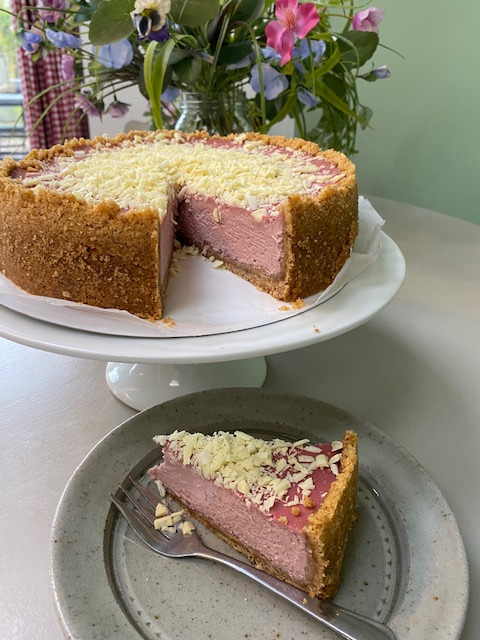 Raspberry & White Chocolate Cheesecake